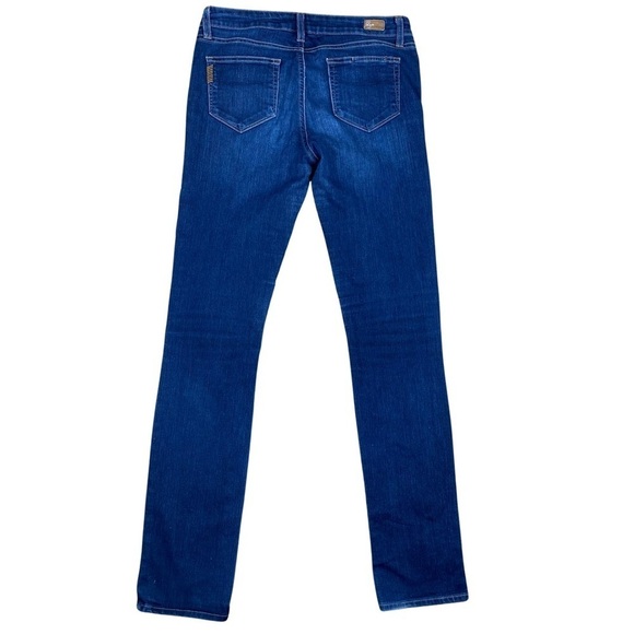 Paige Skyline Straight Leg Jeans Size 29 Dark Wash Stretchy Comfortable Mid Rise - Picture 7 of 16